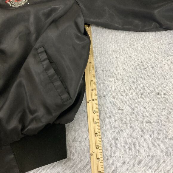 Vintage West Ark The Heartbeat of America Chevrolet Satin Bomber Jacket XL USA - Picture 13 of 15